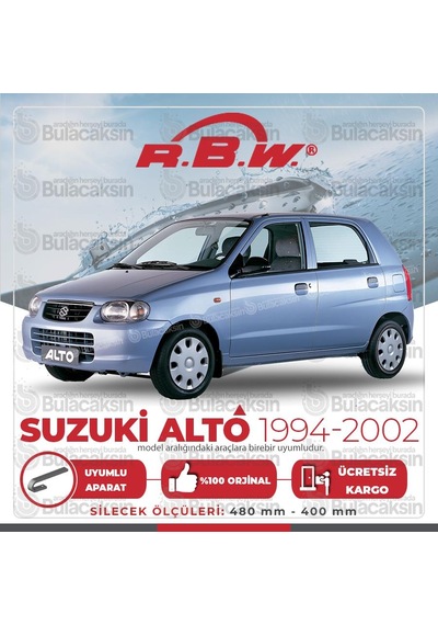 Rbw Suzuki Alto 1994 - 2002 Ön Muz Silecek Takımı