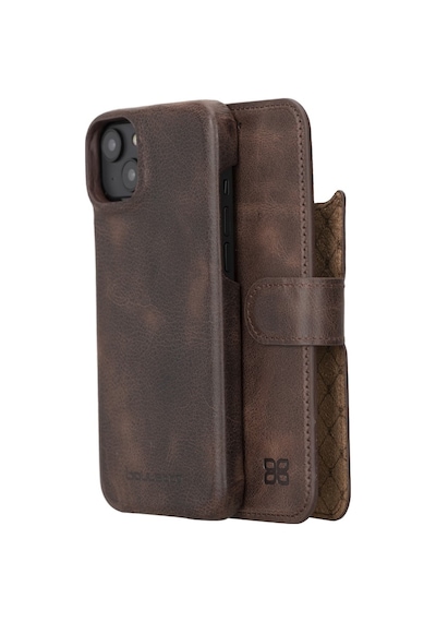 Bouletta Apple Uyumlu iPhone 14 Deri Kılıf Mw36 Tn03