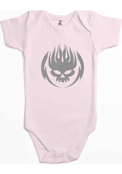 Zepplin Giyim The Offspring Grup Logo Pembe Bebek Body Zıbın
