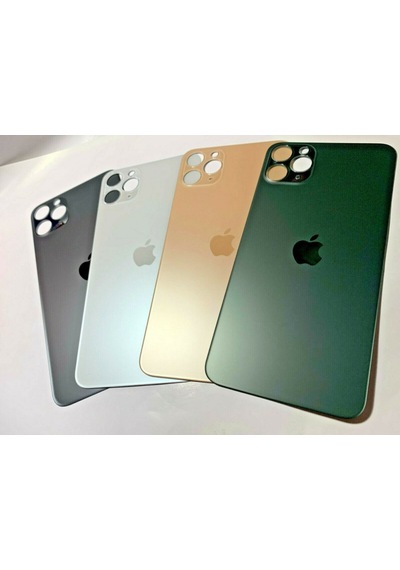 Apple Uyumlu iPhone 11 Pro Pil Kapağı Camı Gri