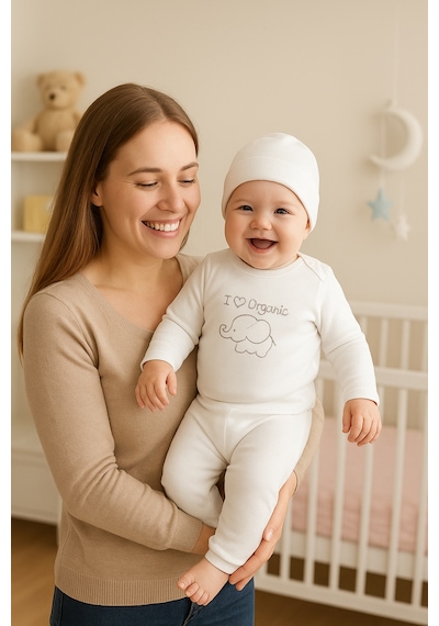 Tois Baby 3 Lü Avantajlı Set Hediyelik Organik Hastane Çıkışı Bebek Takımı 0-3 Ay Beyaz, Mavi, Sarı