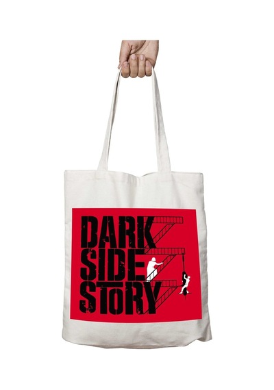 Art Hediye Dark Side Story Star Wars İki Tarafı Kalıcı Baskılı Yıkanabilir Çanta Çok Renkli