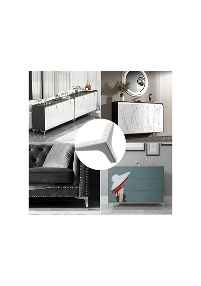 15 Cm Modern Model Krom Metal Mobilya, Dolap, Koltuk, Kanepe, Tv Ünitesi Ayakları Metal 1 Adet Diğer
