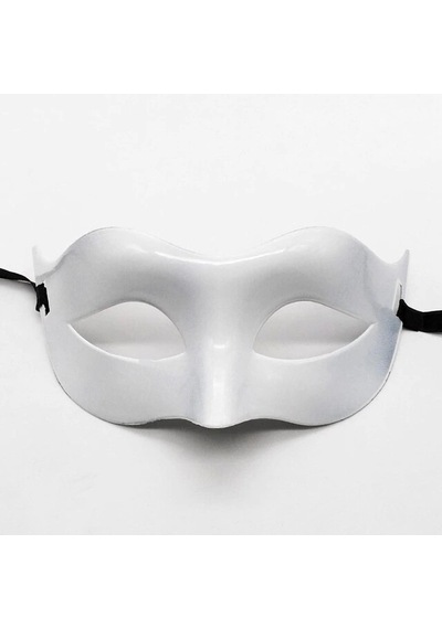 Beyaz Renk Masquerade Kostüm Partisi Venedik Balo Maskesi 2 Yaş Mavi