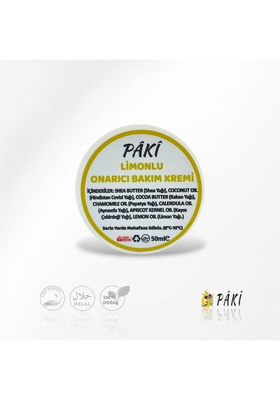 Limonlu Onarıcı Bakım Kremi 50ml