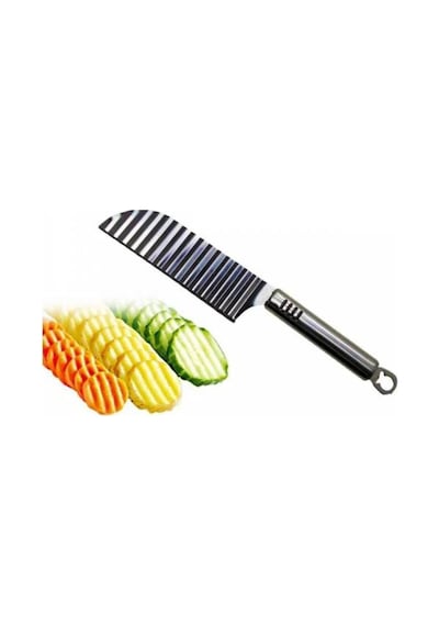 Tırtıklı Patates Kesme Bıçağı + Bas Çek Mikser - 2li Set Xy123 Çelik Diğer