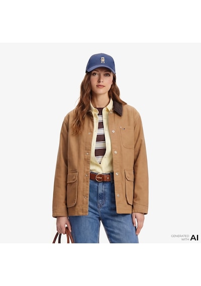 Tommy Hilfiger Soft Utility Kadın Kahverengi Ceket Dw0dw22047 Kahverengi