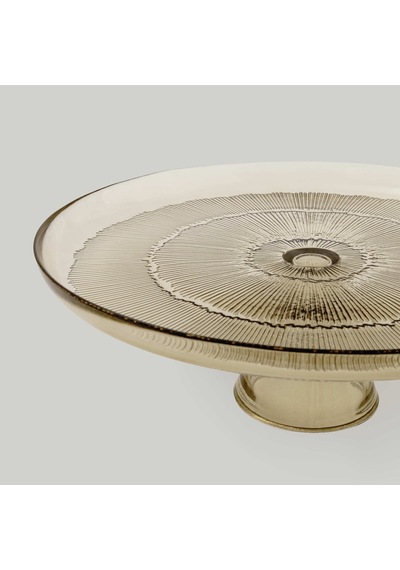 Linens Clarity Ayaklı Tabak 28x9,5 Cm Bronz