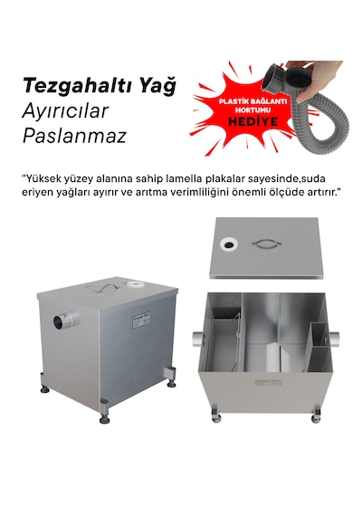 Grınox 80 Lt Paslanmaz Yağ Ayırıcı Lamella Seperatör Teknolojisi