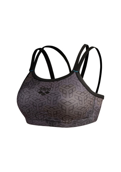Arena Women's Bra Top Kadın Mayo Üstü Black Multı Black Multı