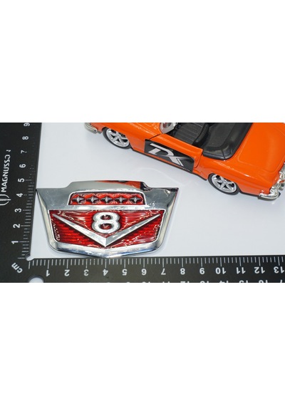 Dk Tuning V8 Bagaj Yeni Versiyon Krom Metal Logo Amblem