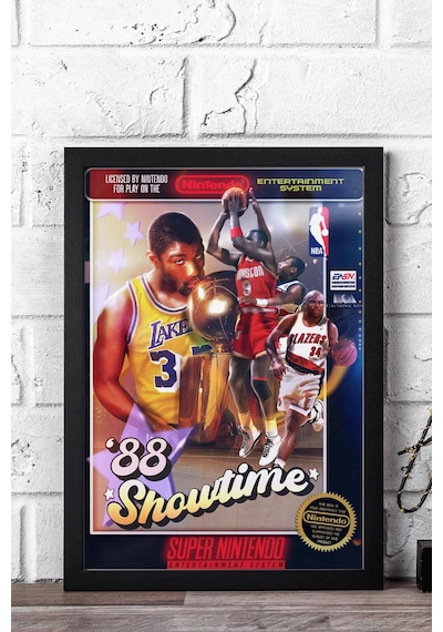 Magic Johnson Çerçeveli Tablo - Basketbol Nba Posteri Tablo