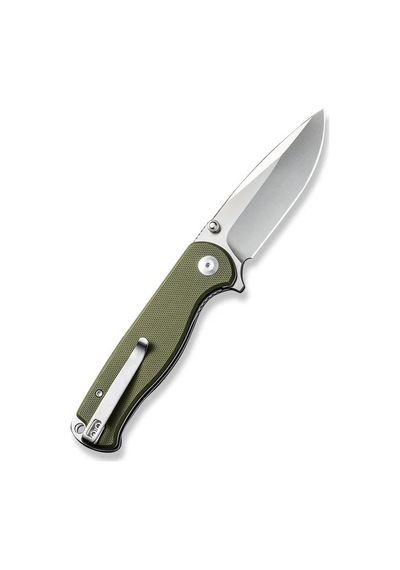 Sencut Errant Flipper & Thumb Stud Knife Od Green G10 Handle Kamp Çakı Yeşil