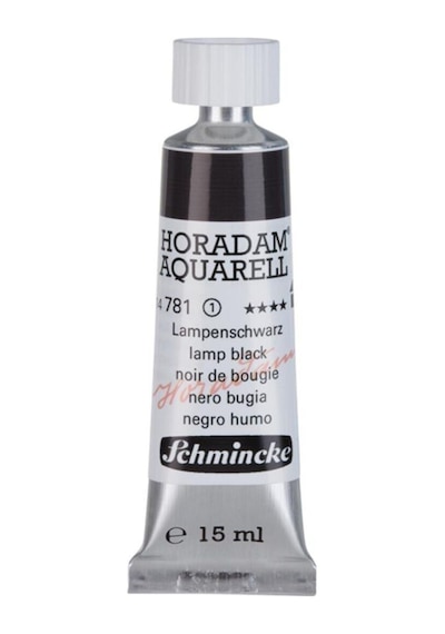 Schmincke : Horadam Aquarell Artist Sulu Boya : 15 Ml Tüp : Seri 1 781 Lamp Black