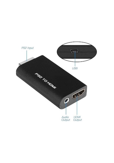 Ps2 To Hdmi Tv Kablosu Çevirici Dönüştürücü Adaptör