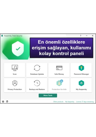Kaspersky Total Security Antivirüs Programı 2022 TR 1 Kullanıcı 1 Yıl