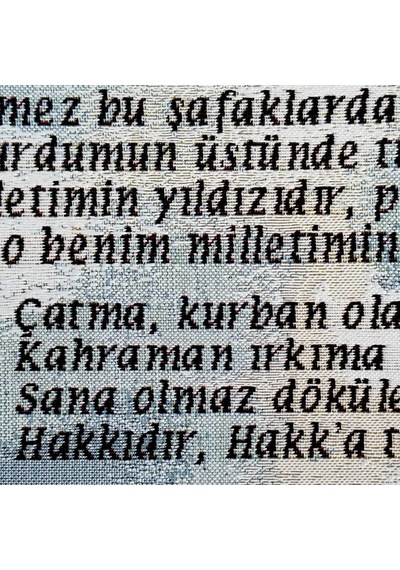 Niva Tekstil Goblen Dokuma Tablo İstiklal Marşı