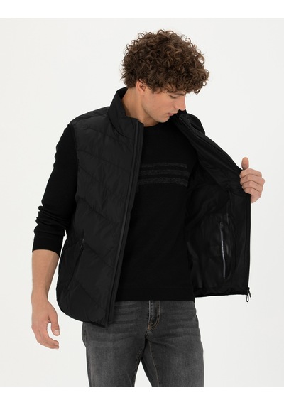 Pierre Cardin Erkek Siyah Mont Yelek 50273116-Vr046 Siyah