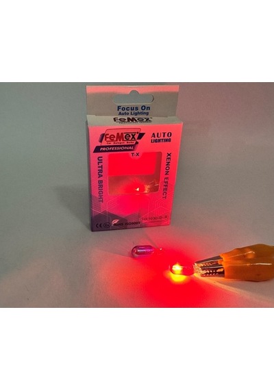 Femex Diadem T10 W5w Kırmızı Stop&park Aydınlatma