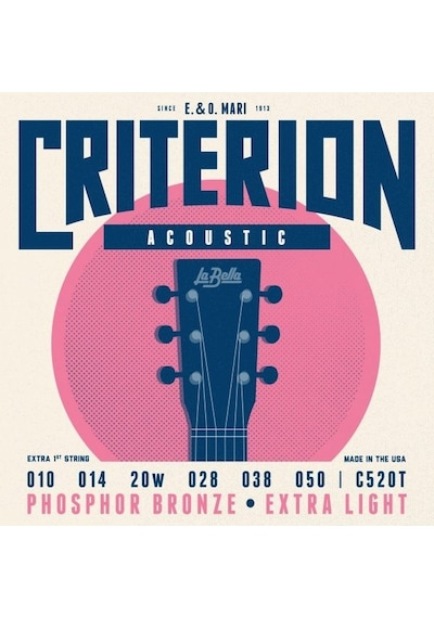 La Bella Akustik Gitar Teli 10-50 C520t