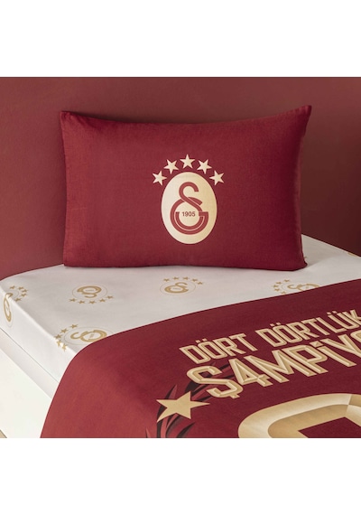 Taç Lisanslı Galatasaray 26.şampiyonluk Pamuk Tek Kişilik Nevresim Takımı 000000001000052399 Çok Renkli