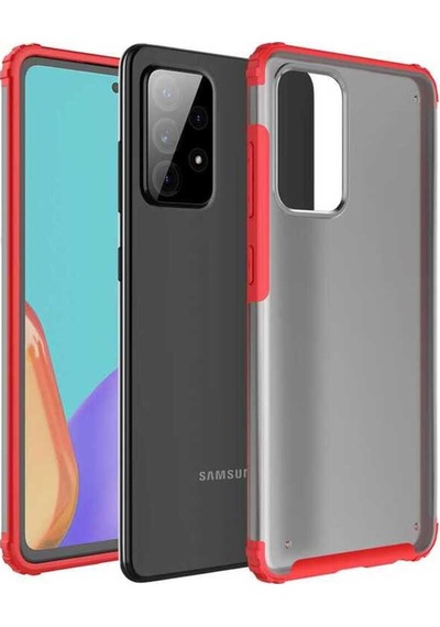 Samsung Uyumlu Galaxy A72 Kılıf Zore Volks Kapak Kırmızı