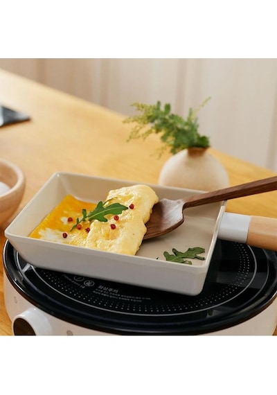 Neoflam Fika Alüminyum Döküm Omlet Tavası Bej 15 cm