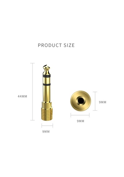 Zirveelektronik 3.5 Mm - 6.3 Mm Aux Stereo Çevirici Dişi Erkek Jak Çevirici Jak D