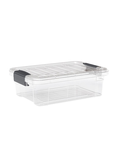 Dünya Dp-33105-102 Çok Amaçlı Saklama Kutusu 13 Lt - Kilitli Kapak Şeffaf 445x305x135 Mm- 12'li Paket