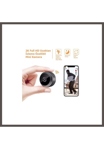 Bezos Blue Inter Mini Kamera 1080p Hd Wifi Gizli, Miknatisli Nxrlvng