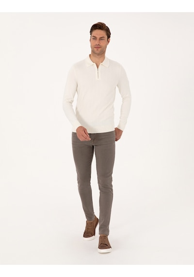 Pierre Cardin Erkek Ekru Kazak /triko 50315729-vr019 Ekru