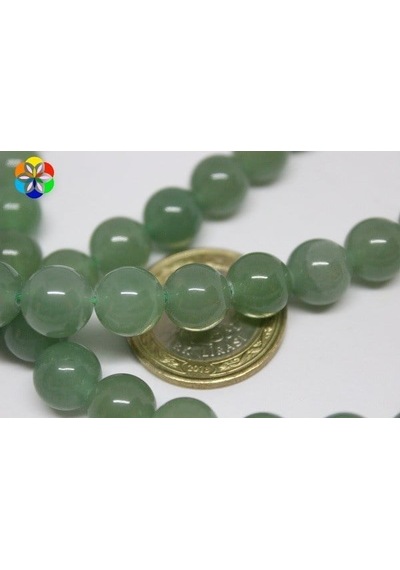 Yasam Tohumu Aventurin Taşı Yarım Dizi 10 MM 18 CM Mor