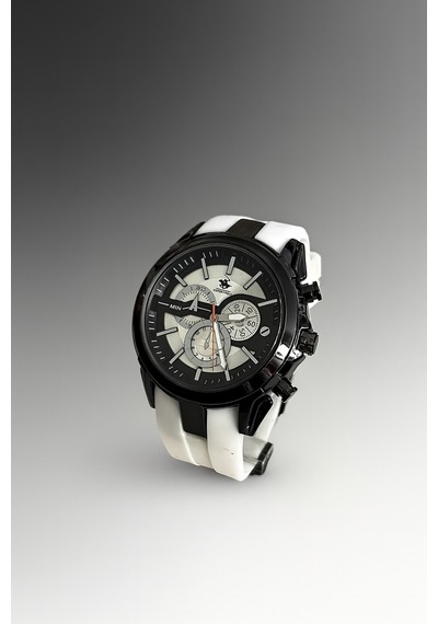 Sportif Model Silikon Erkek Kol Saati Beyaz - 796235128 Siyah