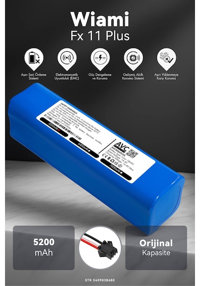 Wiami Fx 11 Plus 5200mah Robot Süpürge Bataryası G.g