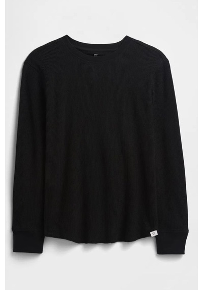 Gap V-ls Thermal Çocuk Tişört SIYAH