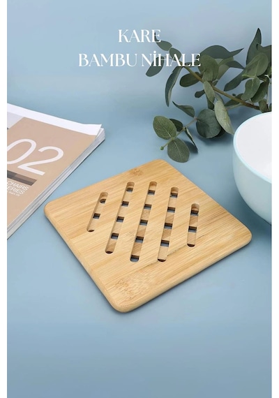 Bambu Nihale Kare 16,5 Cm Çok Renkli