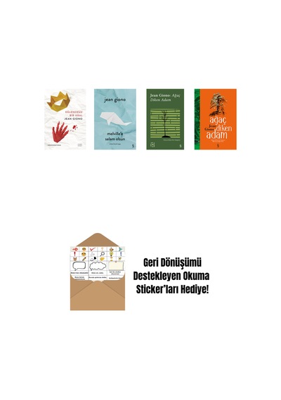 Jean Giono 4 Kitap Set + Okuma Sticker'ları