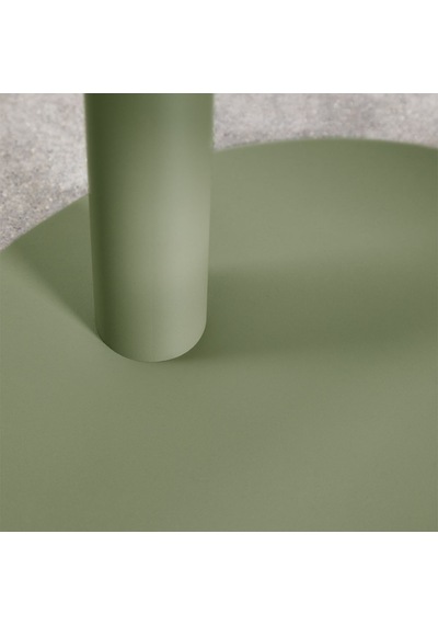 Paledin Design Magna Yan Sehpa Modern Yuvarlak Çelik Koltuk Yanı Sehpası Granit Grisi 40x40x50 Cm Yeşil