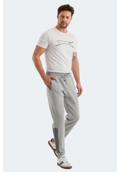 Slazenger Phılo Erkek Cepli Gri Eşofman Altı Gri
