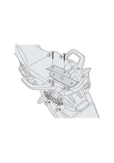 Kappa Kr1144 Honda Crf1000 Afrıca Twın 16-17 Arka Çanta Taşıyıc N11.289