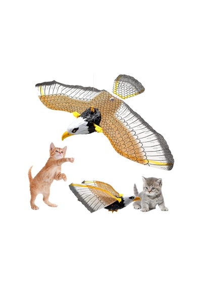 Elektrikli Uçan Kartal Kedi Oyuncağı 2 Li Paket Asılı Uçan Kuş Kedi Oyuncakları Hareketli Kanatlı İnteraktif Kedi Oyuncağı Ev Kedileri İçin Oyun