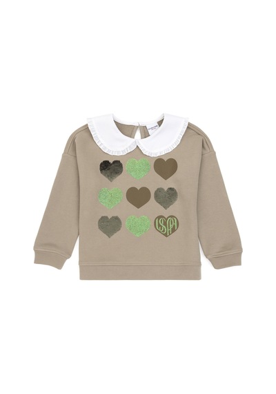 U.s. Polo Assn. Kız Çocuk Açık Haki Sweatshirt 50317879-vr183 Acık Hakı