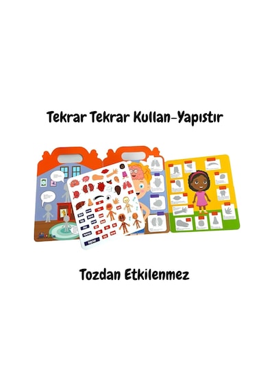 Lino Tekrar Kullanılabilen İlk Sticker Kitabım My Body Ls-500