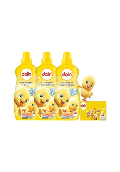 X 3 Adet Sıvı Çamaşır Deterjanı Daha Güçlü Yeni Formül 1500 Ml Diğer