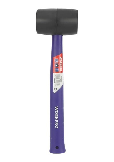 Workpro Wp241041 57mm 450gr Pvc Pp Saplı Siyah Kauçuk Tokmak Fr Wp241041