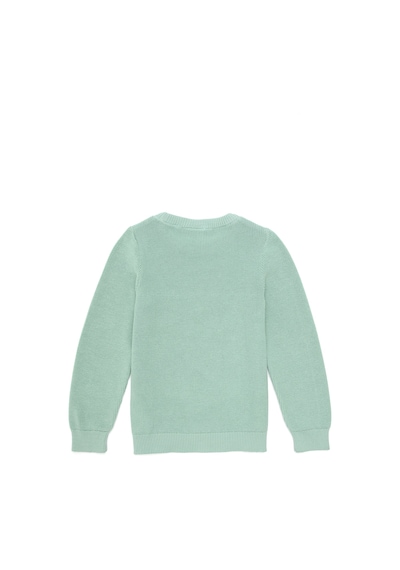 U.S. Polo Assn. Kız Çocuk Su Yeşili Bisiklet Yaka Basic Kazak 50293601-VR048