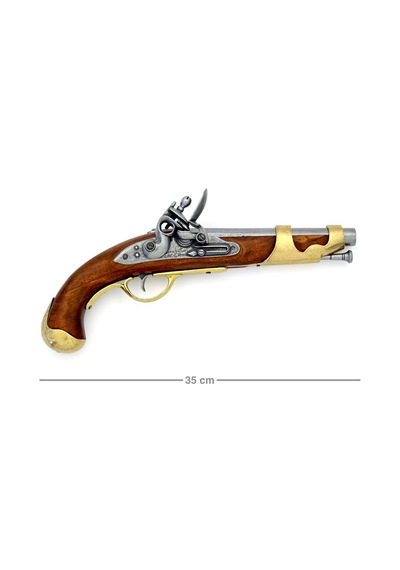 Denix Dekoratif Süvari Tabancası 35 Cm, Fransa 1806