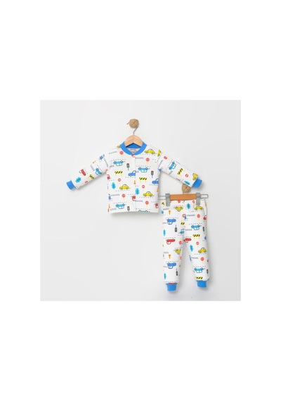 Melfa Erkek Çocuk Pijama Takımı mavi