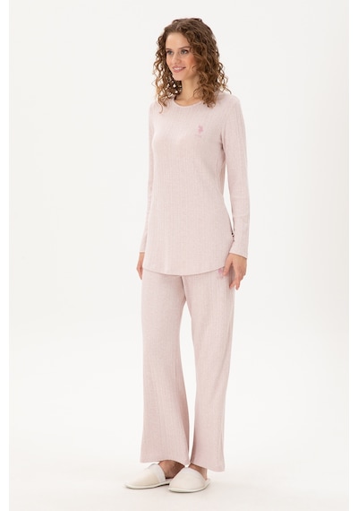 U.s. Polo Assn. Kadın Pembe Pijama Takım 50303413-vr041 Pembe