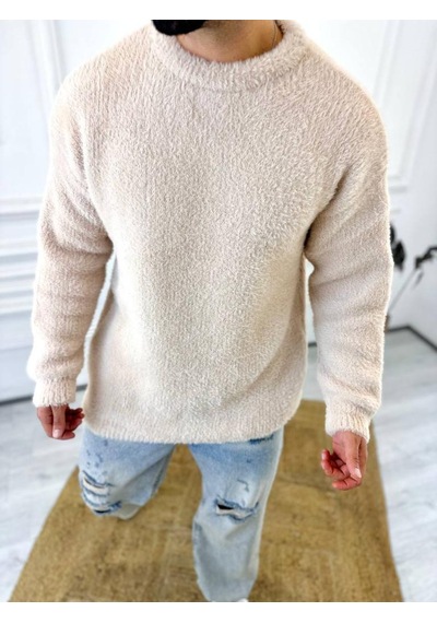Elku Moda Kazak Oversize Tüylenmez Polar Kazak Bol Kesim Naturel Pamuk Rahat Kesim Salaş Peluş Kazak Krem Elku Moda Kazak Oversize Tüylenmez Polar Kazak Bol Kesim Naturel Pamuk Rahat Kesim Salaş Peluş Kazak Krem